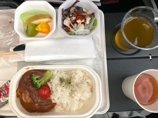 JAL機内食(ビーフシチュー)
