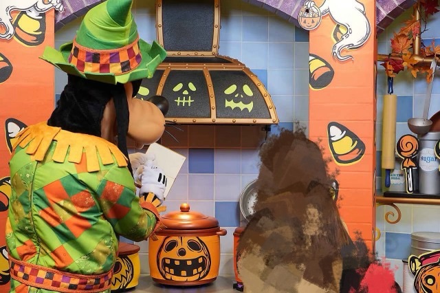 グーフィーとグリーティング